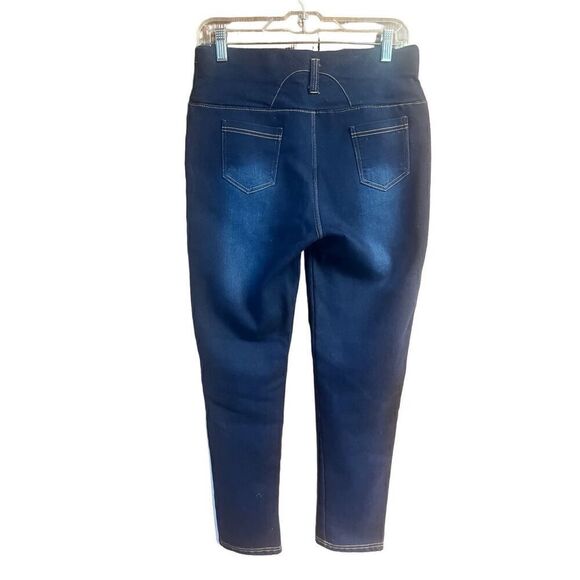 No Brand Pull on-Fleece lined Jeans Sz L/XL 28/30 Waist NWT - Picture 2 of 8